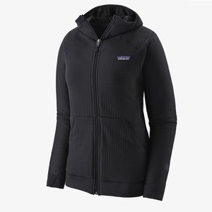NEW • Patagonia • R1 Full-Zip Hoody Jacket Black
